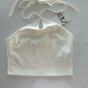 Lot of 2 Zara Cream Crop Top